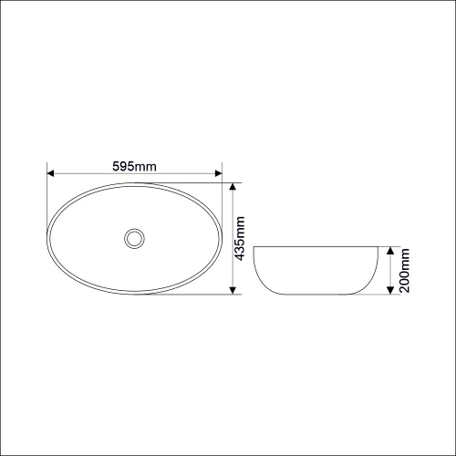 Раковина MELANA MLN-320314, изображение 2