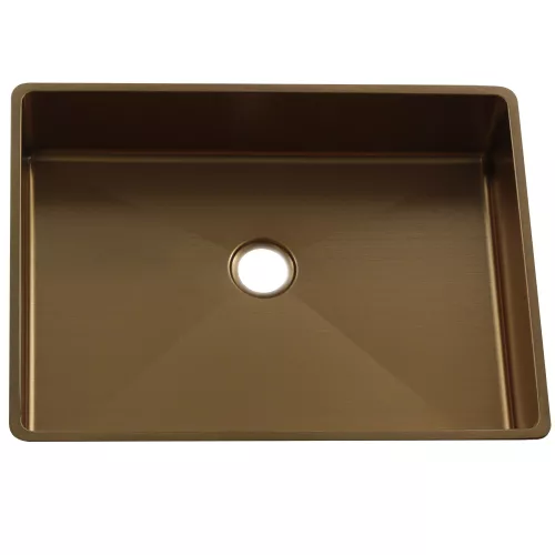 Раковина D4837G Castle MELANA ProfLine 1,2 мм золото накладная, Сифон, донный клапан, Выбрать цвет: Золото, изображение 3
