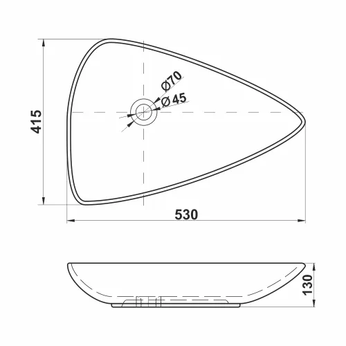Раковина MELANA MLN-320366, изображение 8