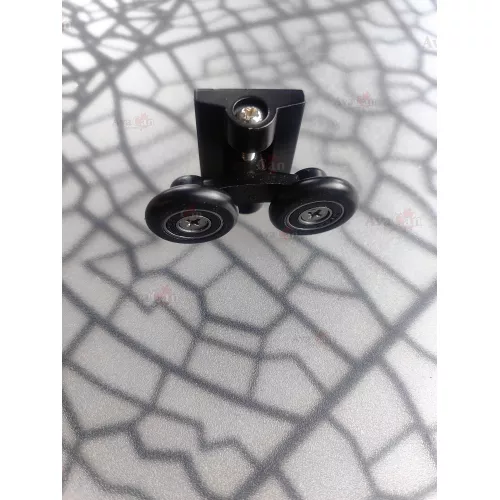 Душевая дверь в нишу AvaCan FB MT, Цвет стекла: матовое с рисунком, Цвет профиля: Черный, Выбрать размер: 170-190, изображение 9