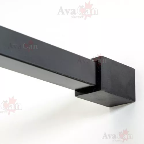 Душевая перегородка AvaCan LB 100/110/120, Цвет стекла: с рисунком, Цвет профиля: Черный, Выбрать размер: 100, изображение 3