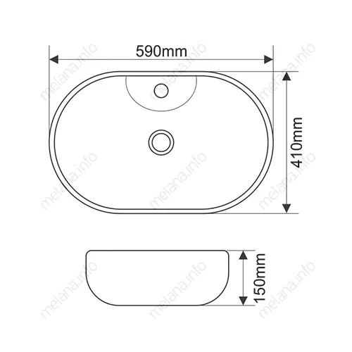 Раковина MELANA MLN-7734, изображение 9