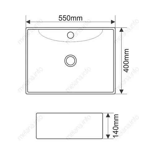 Раковина MELANA MLN-7819, изображение 3