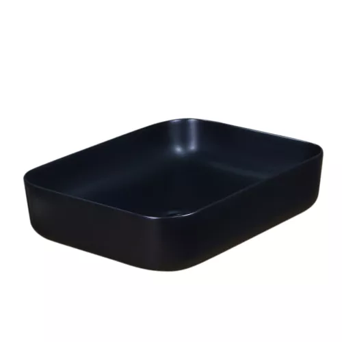 Раковина MELANA MLN-320353MB матовая черная, Выбрать цвет: Матовая черная, изображение 2