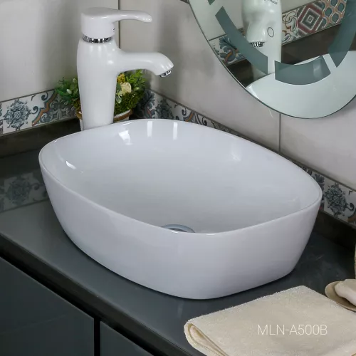 Раковина MELANA MLN-A500A/B/C, Выбрать размер: 50х39, изображение 2