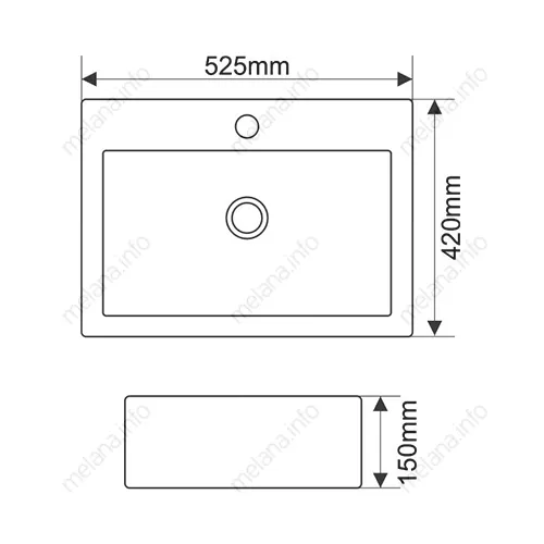 Раковина MELANA MLN-7033, изображение 5