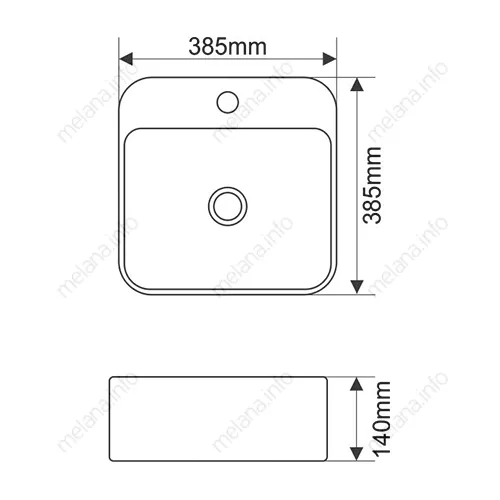 Раковина MELANA MLN-A423B, изображение 3