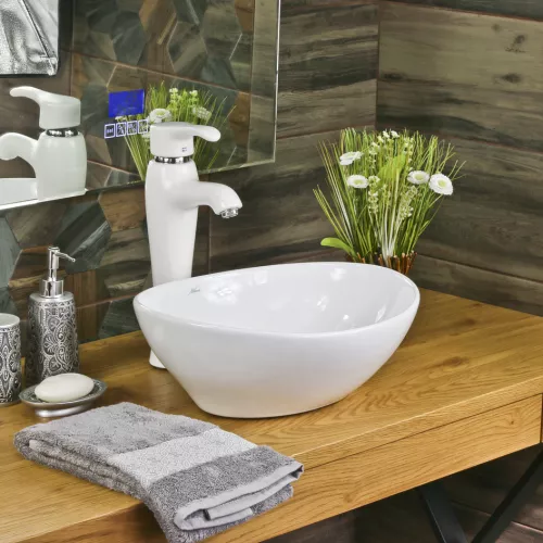 Раковина MELANA MLN-7138, Выбрать цвет: Белая, изображение 2