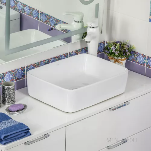 Раковина MELANA MLN-7050H/7050K, Выбрать размер: 48х38х13, изображение 3