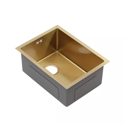 Мойка D5138HG MELANA ProfLine 1,2/220 ЗОЛОТО врезная, Выбрать цвет: Золото, изображение 6