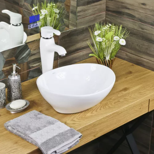 Раковина MELANA MLN-7138, Выбрать цвет: Белая, изображение 3