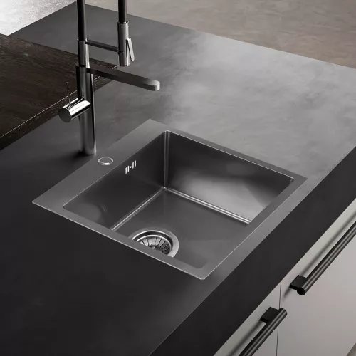 Мойка D5050H MELANA ProfLine 3,0/200 САТИН врезная, Выбрать цвет: Сатин, изображение 4