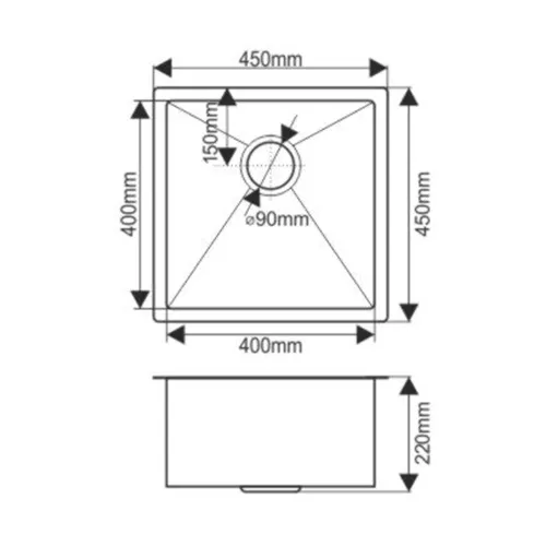 Мойка D4545HG MELANA ProfLine 1,2/220 ЗОЛОТО врезная, Выбрать цвет: Золото, изображение 3