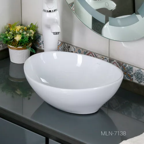 Раковина MELANA MLN-7138, Выбрать цвет: Белая, изображение 5