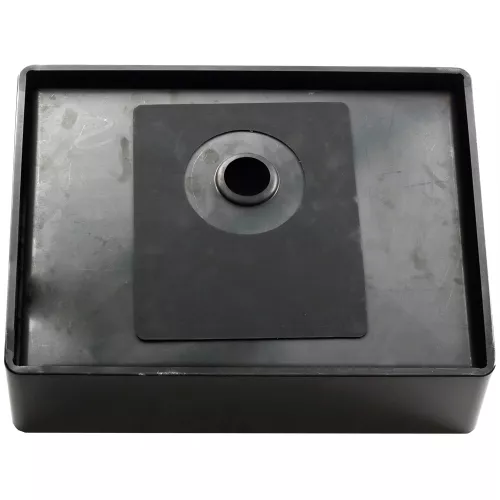 Раковина D4837B Castle MELANA ProfLine 1,2 мм черная накладная, Сифон, донный клапан, Выбрать цвет: Черный, изображение 5