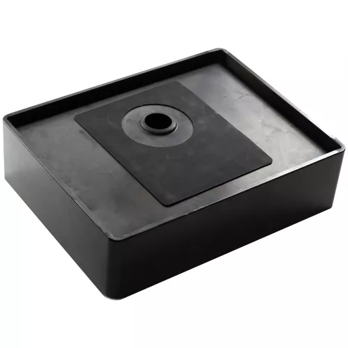 Раковина D4837B Castle MELANA ProfLine 1,2 мм черная накладная, Сифон, донный клапан, Выбрать цвет: Черный, изображение 4