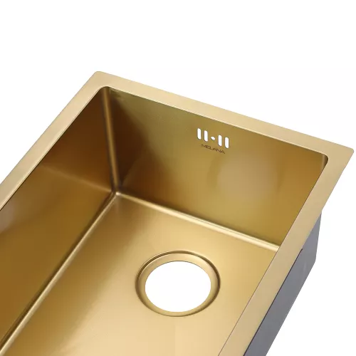 Мойка D5138HG MELANA ProfLine 1,2/220 ЗОЛОТО врезная, Выбрать цвет: Золото, изображение 4