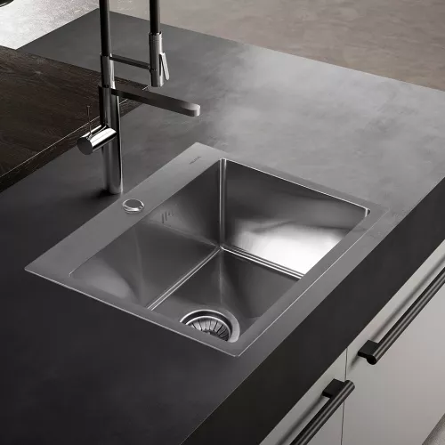 Мойка D5343H MELANA ProfLine 3,0/220 САТИН врезная, Выбрать цвет: Сатин, изображение 2