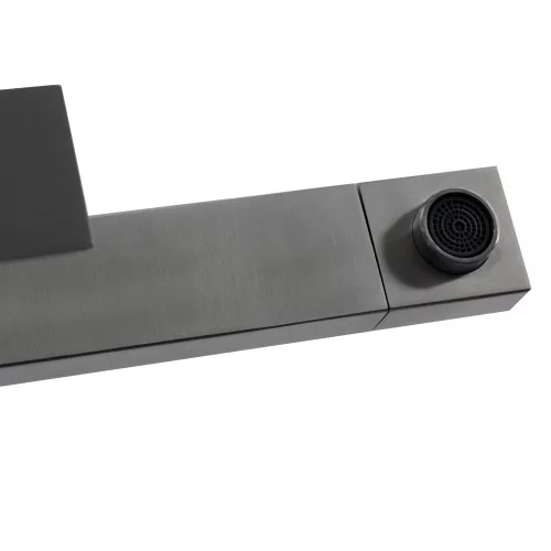 Смеситель д/кухни MELANA-610203 Cubo нерж.сталь, однорычажный, сатин, литой излив, изображение 6