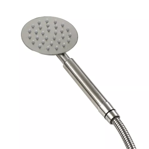 Душевая система MELANA-610107 Tondo нерж.сталь, с тропическим душем, лейкой и смесителем, Выбрать цвет: Хром, изображение 11
