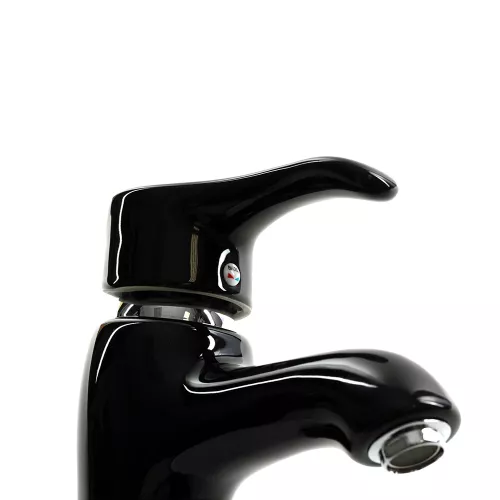 Смеситель д/ум MLN-F-002CBK керамический, однорычажный, черный, Выбрать цвет: Черный, изображение 3