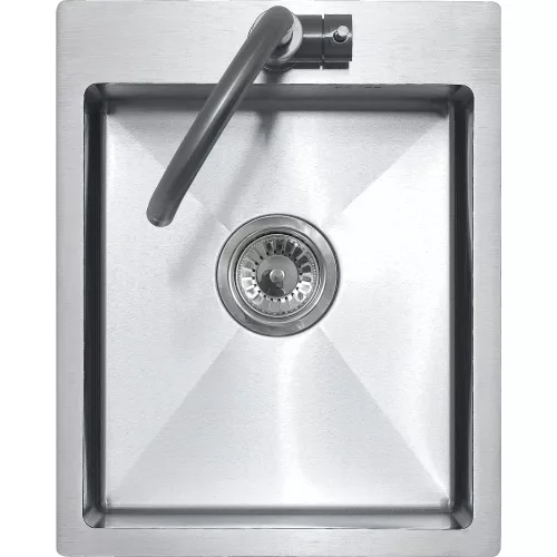 Мойка R4050H MELANA ProfLine 3,0/200 САТИН врезная, Внешний вид: без коландера