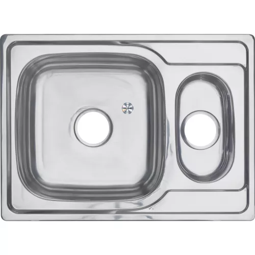 Мойка 6950S U MELANA 0,6/0,8/160 1,5-я чаша врезнаяс сифоном, Внешний вид: толщина 0,6, изображение 2