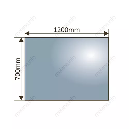 Зеркало с LED-подсветкой MELANA-12070/10070 подогрев / часы (MLN-LED052), Выбрать размер: 120х70, изображение 2