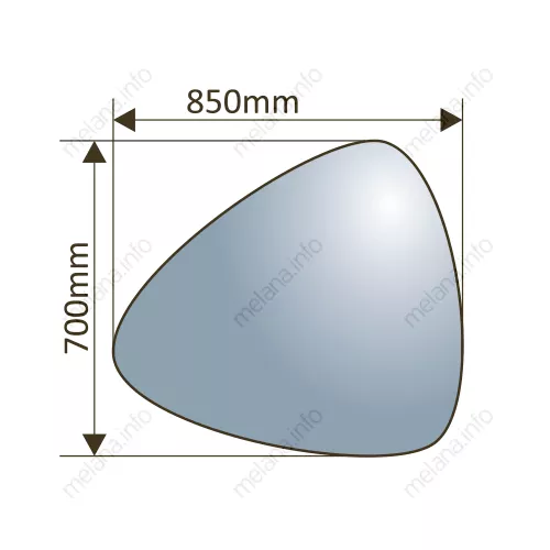 Зеркало с LED-подсветкой MELANA-8570 (MLN-LED055), изображение 2