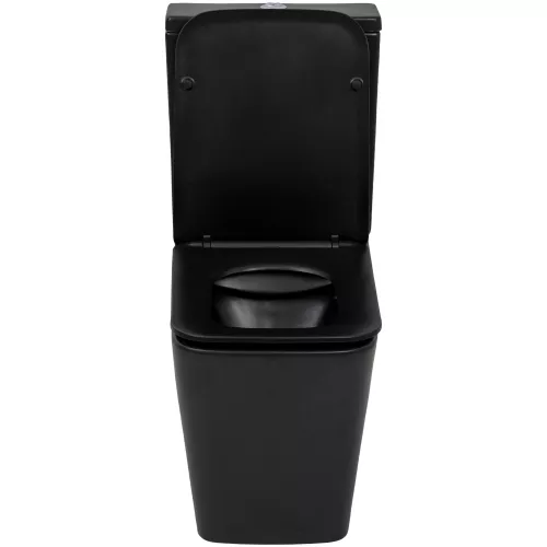 Унитаз-компакт MELANA MLN-310306MB матовый черный, Выбрать цвет: Черный, изображение 4