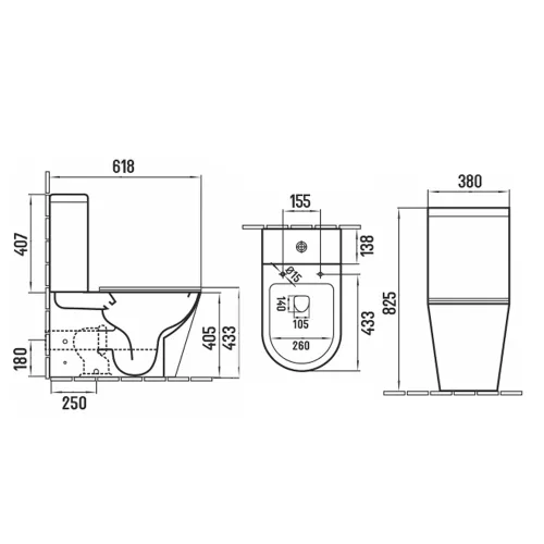 Унитаз-компакт MELANA MLN-310307, изображение 5