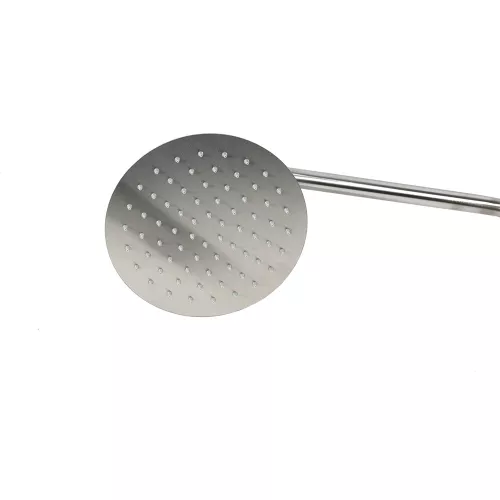 Душевая система MELANA-610107 Tondo нерж.сталь, с тропическим душем, лейкой и смесителем, Выбрать цвет: Хром, изображение 10