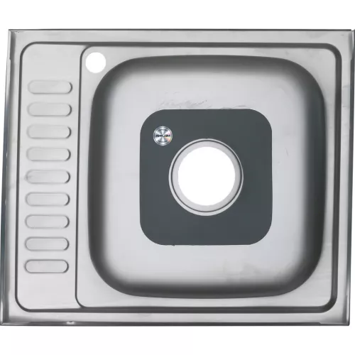 Мойка 6050 L/R MELANA 0,4/0,6/0,8/160 накладная, Внешний вид: толщина 0,4, Ориентация: левая, изображение 2