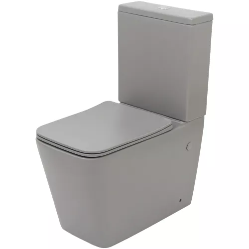 Унитаз-компакт MELANA MLN-310306MG матовый серый, Выбрать цвет: Серый, изображение 3