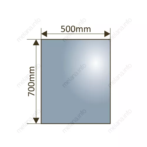 Зеркало с LED-подсветкой MELANA-5070 , 50х70см, изображение 2