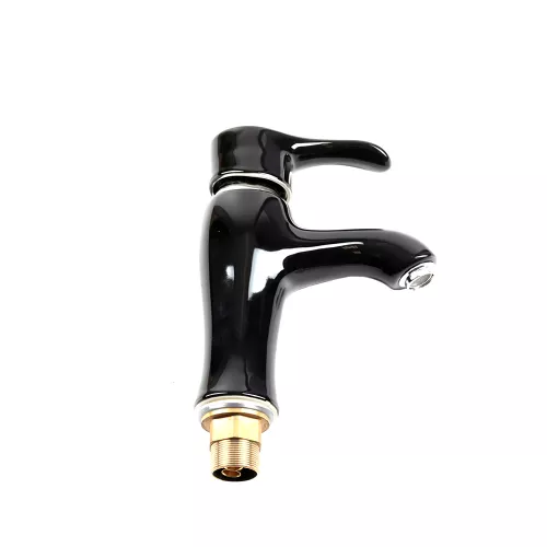 Смеситель д/ум MLN-F-002CBK керамический, однорычажный, черный, Выбрать цвет: Черный, изображение 2