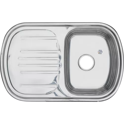 Мойка 7749 U MELANA 0.8/180  врезная   с сифоном, изображение 2