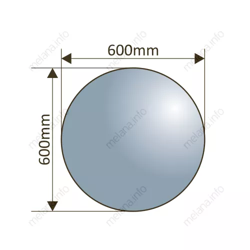 Зеркало с LED-подсветкой MELANA-600 (MLN-LED084), изображение 4