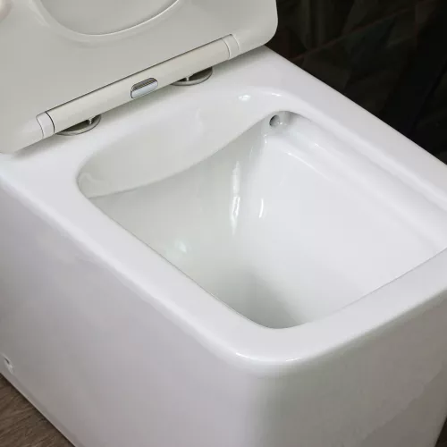 Унитаз-компакт MELANA MLN-310306, Выбрать цвет: Белый, изображение 4