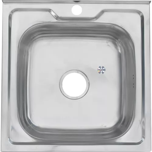 Мойка 5050 MELANA 0,6/0,8/160 накладная  с сифоном, Внешний вид: толщина 0,6, изображение 2