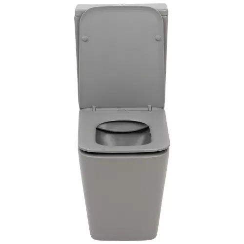 Унитаз-компакт MELANA MLN-310306MG матовый серый, Выбрать цвет: Серый, изображение 7