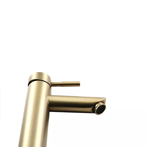 Смеситель д/ум MELANA-610102PVD-G Tondo нерж.сталь, однорычажный, золото, Выбрать цвет: Золото, изображение 7