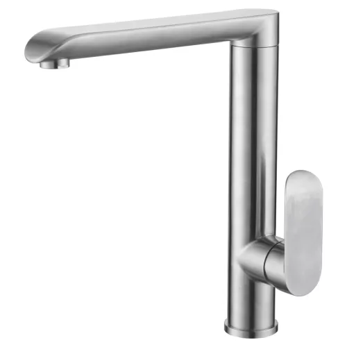 Смеситель д/кухни MELANA-610603 Paola Hi-tech нерж.сталь, однорычажный, сатин, литой излив, изображение 2