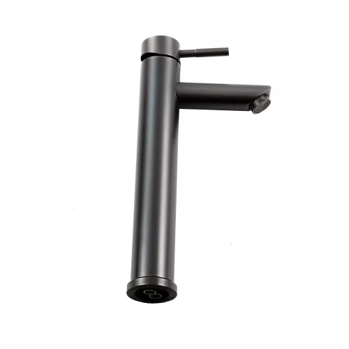 Смеситель д/ум MELANA-610102PVD-B Tondo нерж.сталь, однорычажный, графит, Выбрать цвет: Оружейная сталь, изображение 5