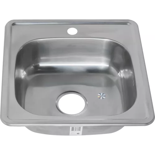 Мойка 4848 MELANA 0,6/160 врезная  с сифоном, Внешний вид: с сифоном