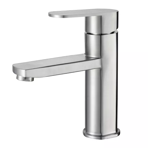 Смеситель д/ум MELANA-610301 Stello нерж.сталь, однорычажный, сатин, литой излив, изображение 2