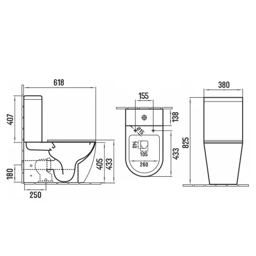 Унитаз-компакт MELANA MLN-310308, изображение 5