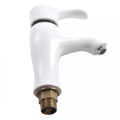 Смеситель д/ум MLN-F-002-M керамический, однорычажный, белый матовый, Выбрать цвет: Белый, изображение 2