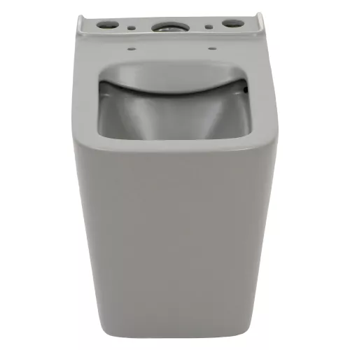 Унитаз-компакт MELANA MLN-310306MG матовый серый, Выбрать цвет: Серый, изображение 9