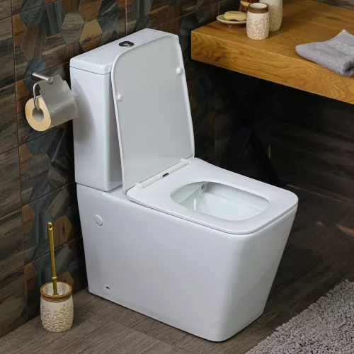 Унитаз-компакт MELANA MLN-310306, Выбрать цвет: Белый, изображение 2